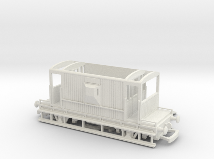 HO/OO BR 20-ton Brake van Realistic v2 Bachmann 3d printed