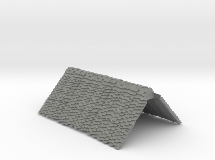 Stone cottage slate roof 1:100 3d printed