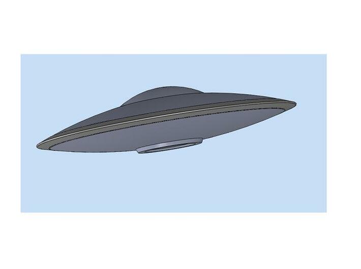 5&quot; Diameter Classic UFO Flying Saucer Model 3d printed