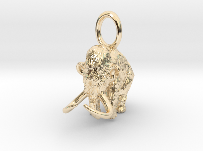 Woolly Mammoth Pendant - Science Jewelry 3d printed