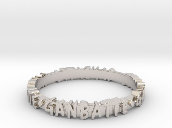 Ganbatte Ring 3d printed