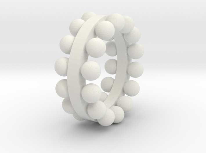 sphere ring 1 3d printed