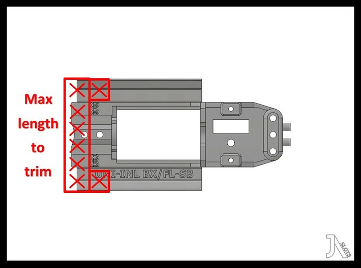 Universal Chassis-32mm Front (INL,BX/FL,Sphl bush) 3d printed 