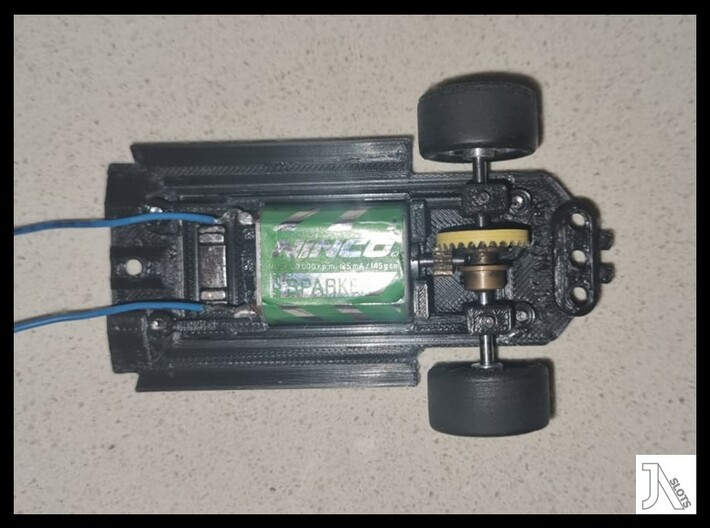 Universal Chassis-32mm Wide Front-Inline Motor Pod 3d printed 