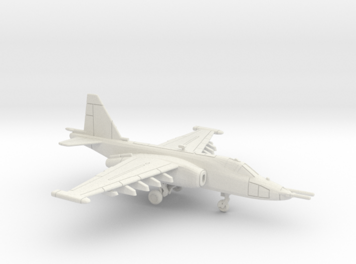 1:222 Scale Su-25 Frogfoot (Clean, Deployed) 3d printed 