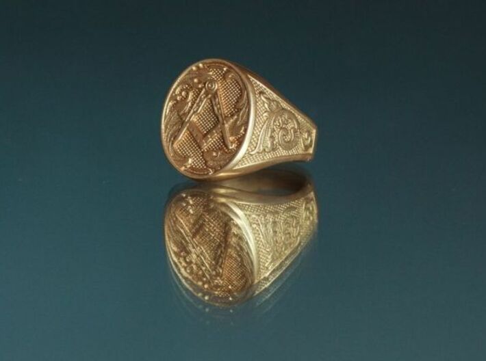 Masonic Signet Ring 3d printed 