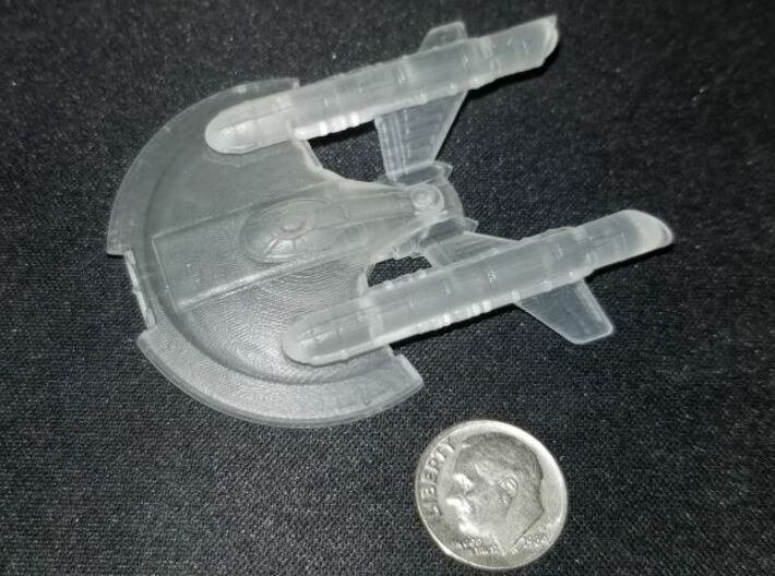 Intrepid Type 1/2500 3d printed Smooth Fine Detail Plastic, picture by spectre813