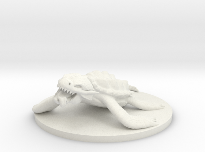 Dragon Turtle Wyrmling on ground 3d printed 