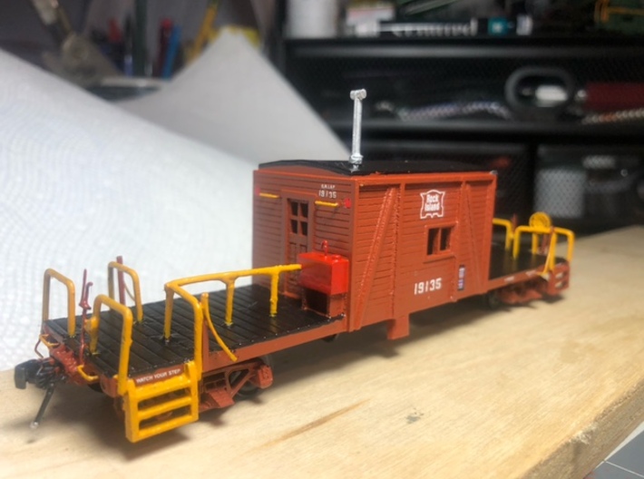 HO Scale Rock Island Transfer Caboose, Part 1/2 3d printed 