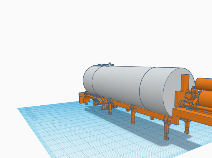 1/87th Asphalt Tanker for Asphalt plant 3d printed 