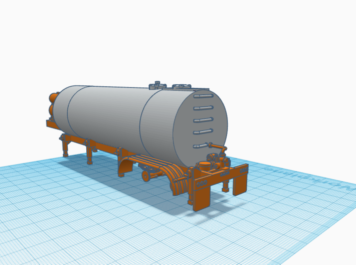 1/87th Asphalt Tanker for Asphalt plant 3d printed 