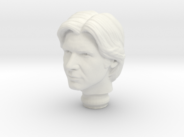 Mego Han Solo 1:9 Scale Head 3d printed