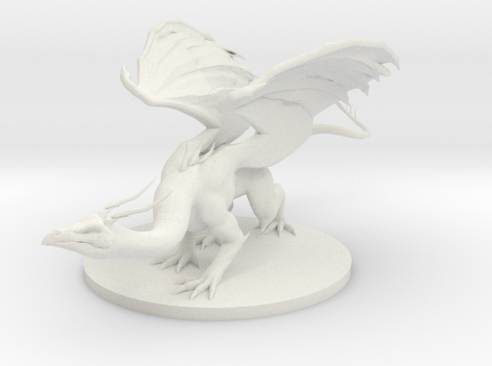 Young Emerald Dragon 3d printed 