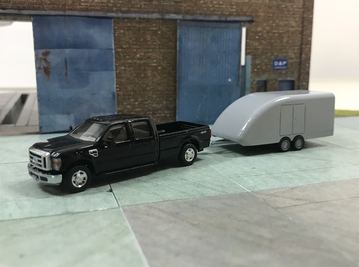 Closed Car Transporter 3d printed Finished example 