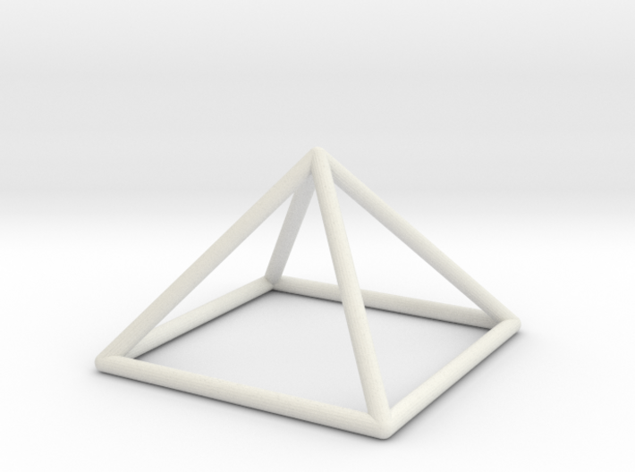 giza pyramid wireframe 3d printed