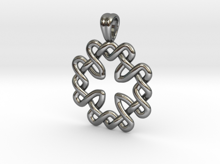 Maltese knot cross [pendant] 3d printed