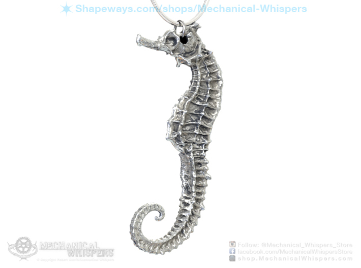 Seahorse Pendant Jewelry Necklace Mermaid Charm 3d printed