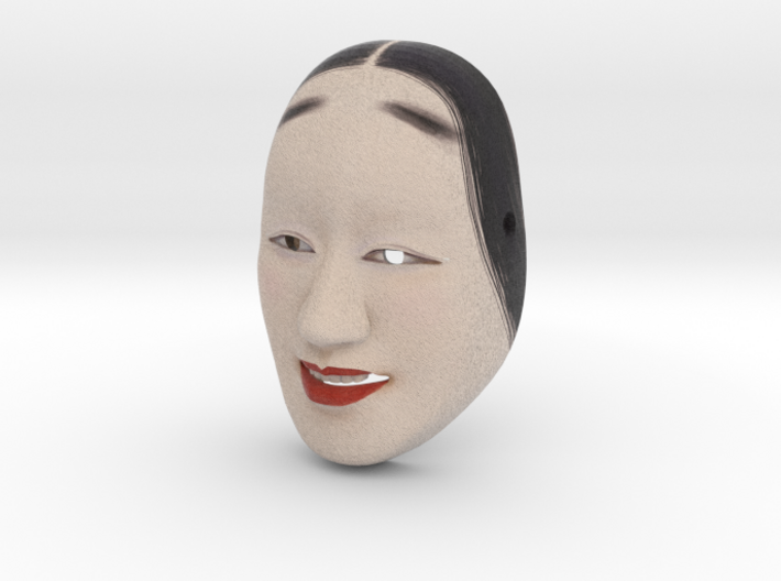 Full-Color 1:6 Scale Woman Mask 3d printed