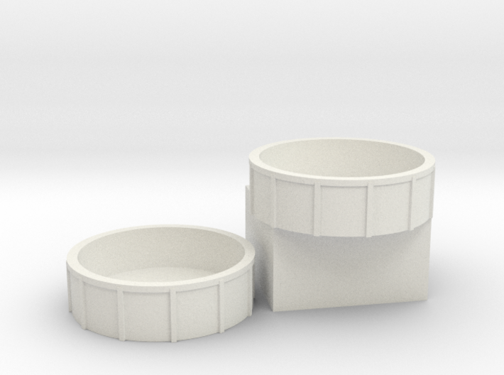 1/200 USS Enterprise Aft 40mm Tubs SET 3d printed