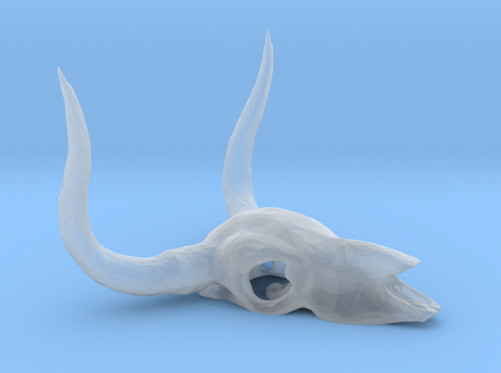 O Scale Cow Skull 3d printed This is a render not a picture