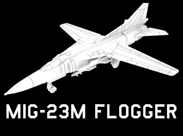 MiG-23M Flogger (Loaded, Wings Out) 3d printed