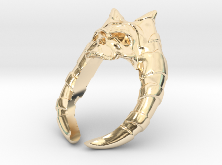 Ashoka Tano skull ring 3d printed