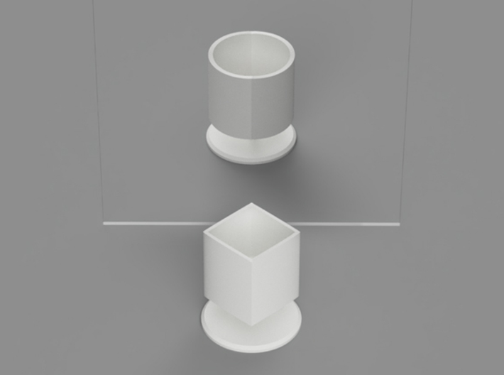 Ambiguous Cylinder with Stand (updated version) 3d printed 