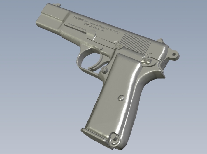1/15 scale FN Browning Hi Power Mk I pistol Ad x 3 3d printed 