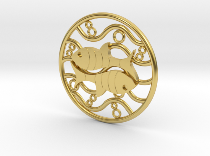 Zodiac -Water Signs- Pisces 3d printed