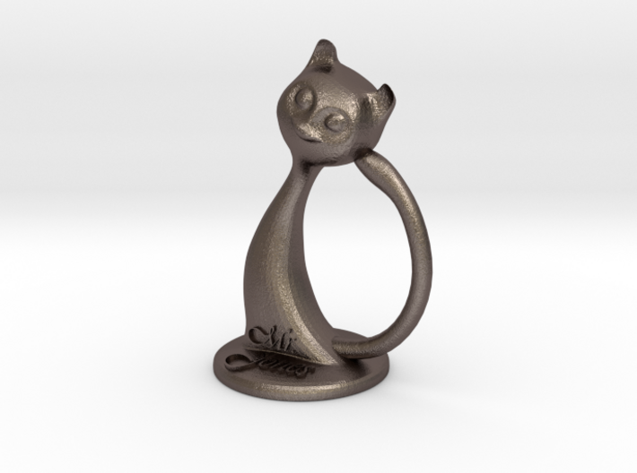 Napkin ring - Male cat 3d printed