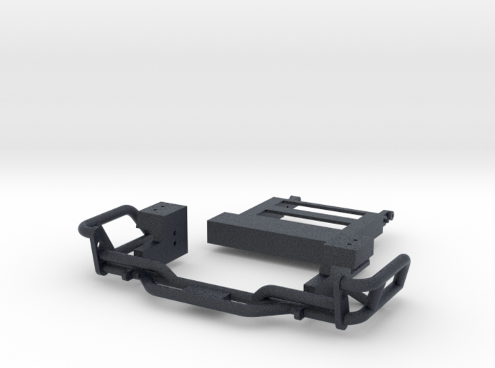 SCX24 Toyota Hilux Rear Bumper with Hinge-Mount 3d printed