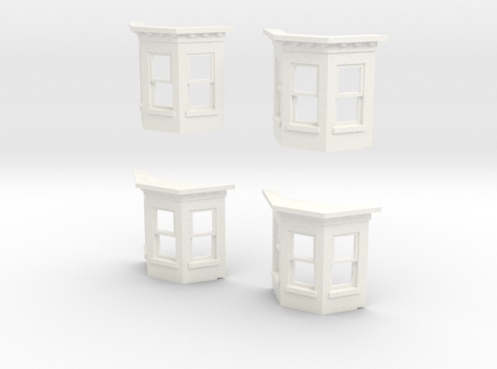 2021WEST PHILLY ROW HOME BAY WINDOW 4PACK 3d printed