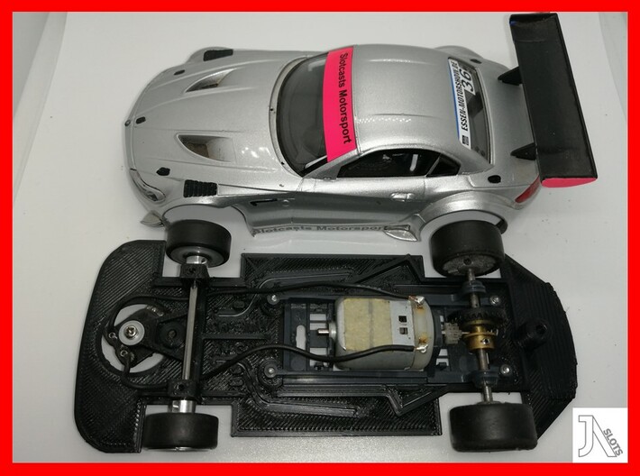 Chassis for Carrera BMW Z4 GT3 3d printed