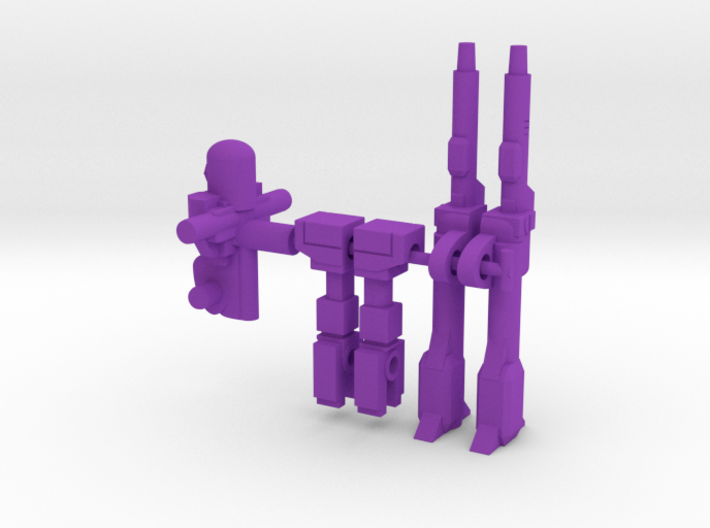 Loader and Sharp Edge RoGunners 3d printed Purple parts