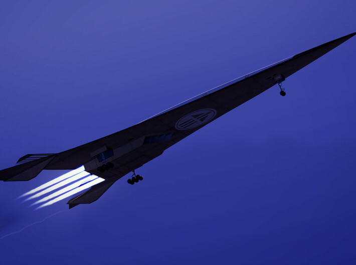 Conworth &quot;Ultraliner&quot; Hypersonic Transport 3d printed
