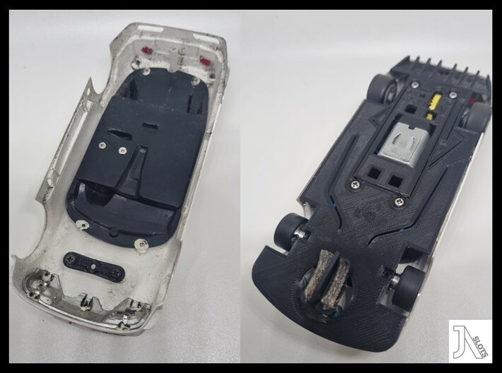 Chassis for Ninco Merc CLK DTM 3d printed 
