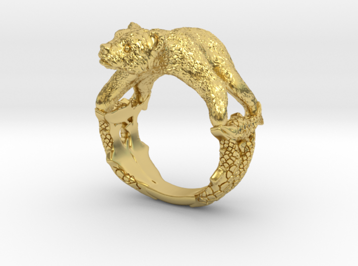 Baby Bear Ring 3d printed