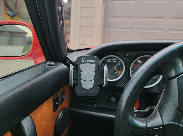 Left hand Porsche 964 Dash endcap phone holder 3d printed 