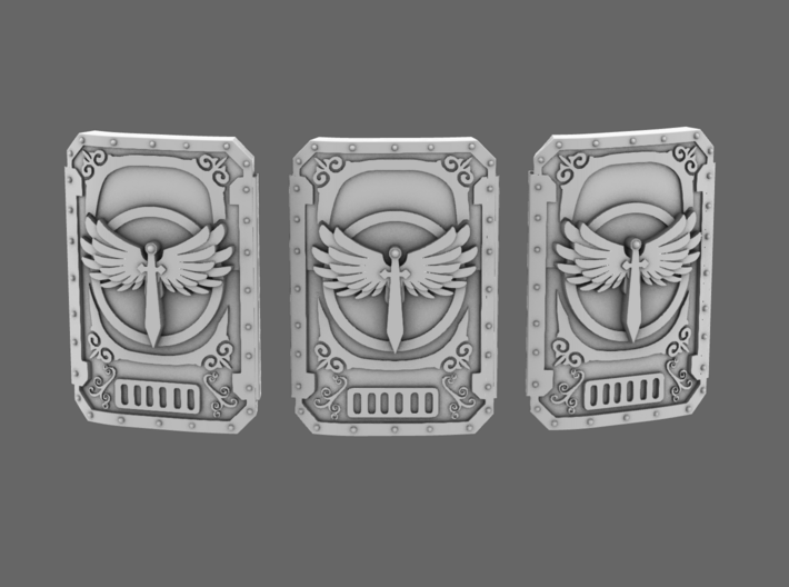 Angels Of Shadow Heavy Boarding Shields (Left) 3d printed 