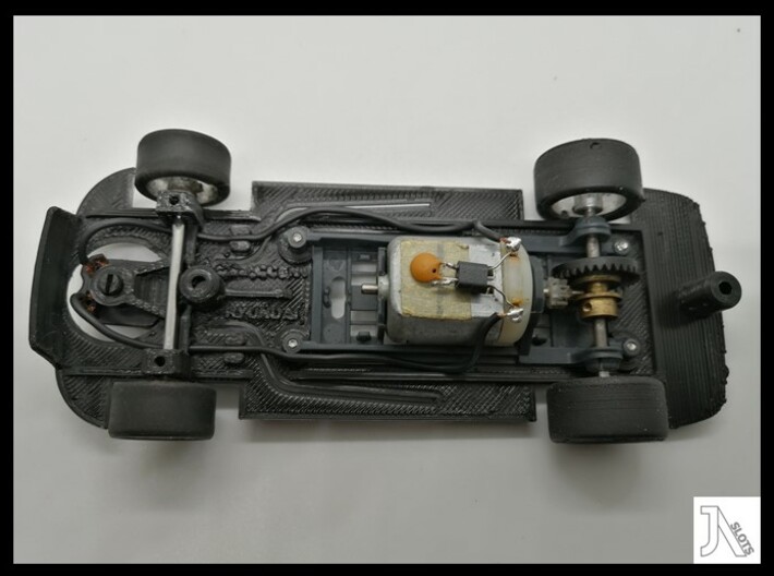 Chassis for SCX Hyundai Accent 3d printed 