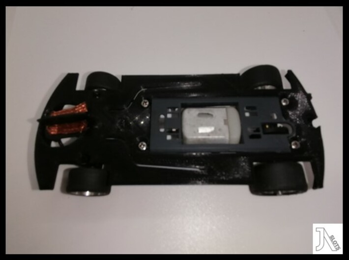 Chassis for SCX Peugeot 206 WRC 3d printed 
