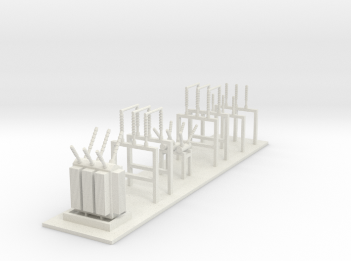 Power Substation v 1 N scale 3d printed