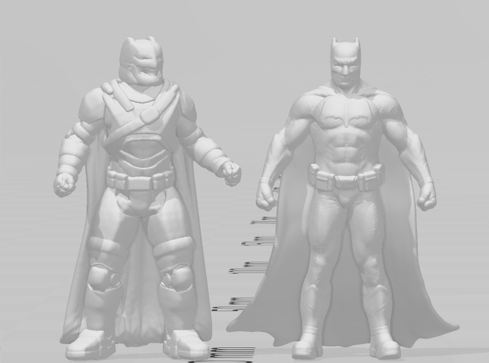 Batman HO scale 20mm miniature model figure train 3d printed 