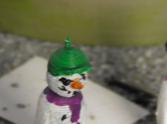 00 scale snowman cap 3d printed 