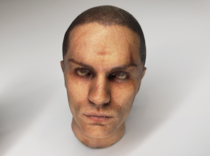 Starkiller 1/6 scale figure head (straight look) 3d printed 
