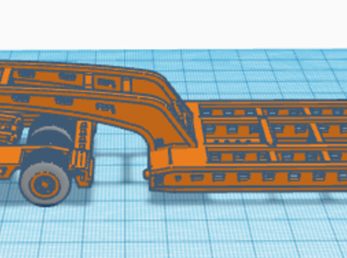 1/87th Murray type Jeep for Loadmaster lowboy 3d printed 