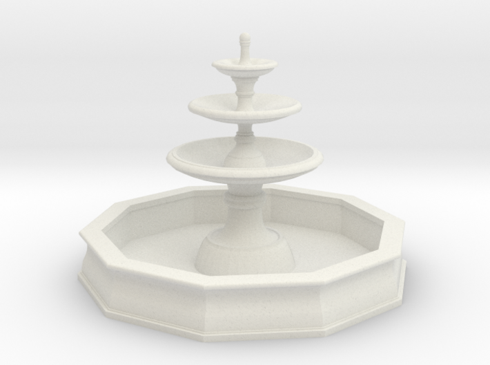 Classic Fountain 01. 1:56 Scale 3d printed