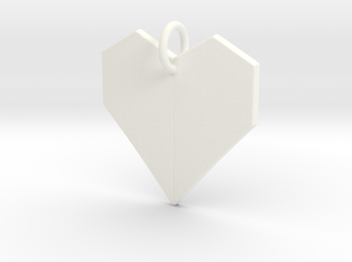 Geometric Heart- Makom Jewelry 3d printed