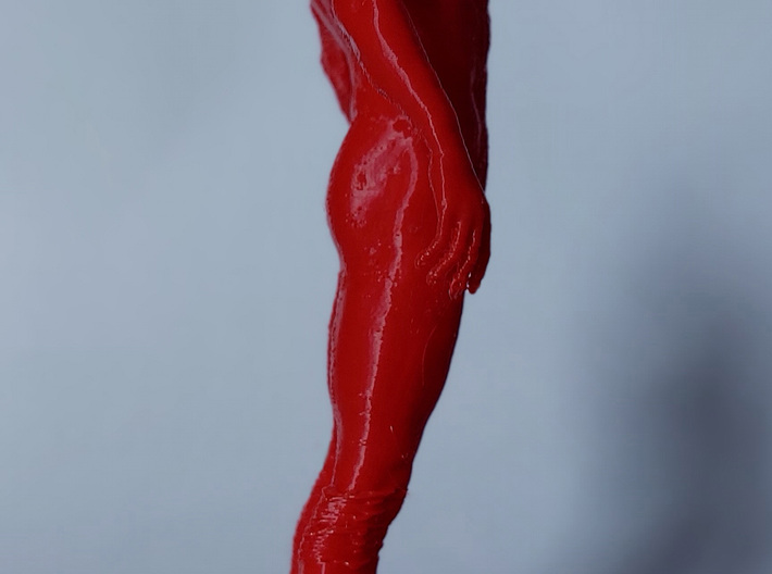 No Face Figure 3d printed Red PLA+