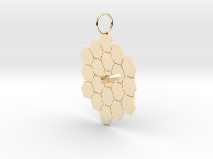 James Webb Space Telescope Mirrors Pendant 3d printed 